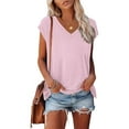 thumbnail image 1 of AOOCHASLIY Versatile Hollow Printing Sleeveless V - Neck Tops: Your Perfect Summer Wardrobe Essential!, 1 of 7