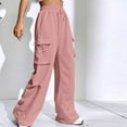 thumbnail image 1 of AOOCHASLIY Women 2023 Pants Women's Wide Leg Long Pant Comfy Loose Sweatpants High Waist Lounge Casual Athletic Workout Joggers Pant, 1 of 5
