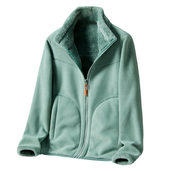 AOOCHASLIY Women 2023 Tops Clearance Men's/Women's Double-sided Fleece Jacket Women's Thickened Fleece Sweater Winter Warm Jacket