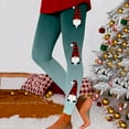 thumbnail image 1 of AOOCHASLIY Women Christmas Pants Fashion Casual Women Printed Gradient Span Ladies High Waist Wide Leg Trousers Yoga Pants Long Pants, 1 of 5