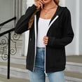 thumbnail image 1 of AOOCHASLIY Women Coat Clothes Women Long Sleeve Loose Hooded Sweater Women's Pocket Coat, 1 of 4