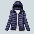 thumbnail image 1 of AOOCHASLIY Women Coat Women's Down Jacket Lightweight Hooded Short Korean Style Extra Large Size Plus White Down Warm Jacket, 1 of 5