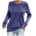 thumbnail image 1 of AOOCHASLIY Women Fall Tops Women's Solid Color Fashion Leisure Comfortable All-match Long Sleeves Blouse, 1 of 4