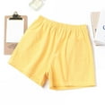 thumbnail image 1 of AOOCHASLIY Women Summer Elastic Waist Pocket Cotton Linen Shorts Pants, 1 of 4