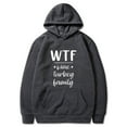 thumbnail image 1 of AOOCHASLIY Women Winter Coat Fashion Women's Letter Fashion Brushed Hooded Casual Sweatshirt, 1 of 5
