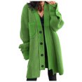 thumbnail image 1 of AOOCHASLIY Women Winter Coat New Women's Lazy Style Loose Large Knitted Cardigan Design Feel Loose and Thickened Long Sleeve Fall/Winter Sweater Coat, 1 of 4
