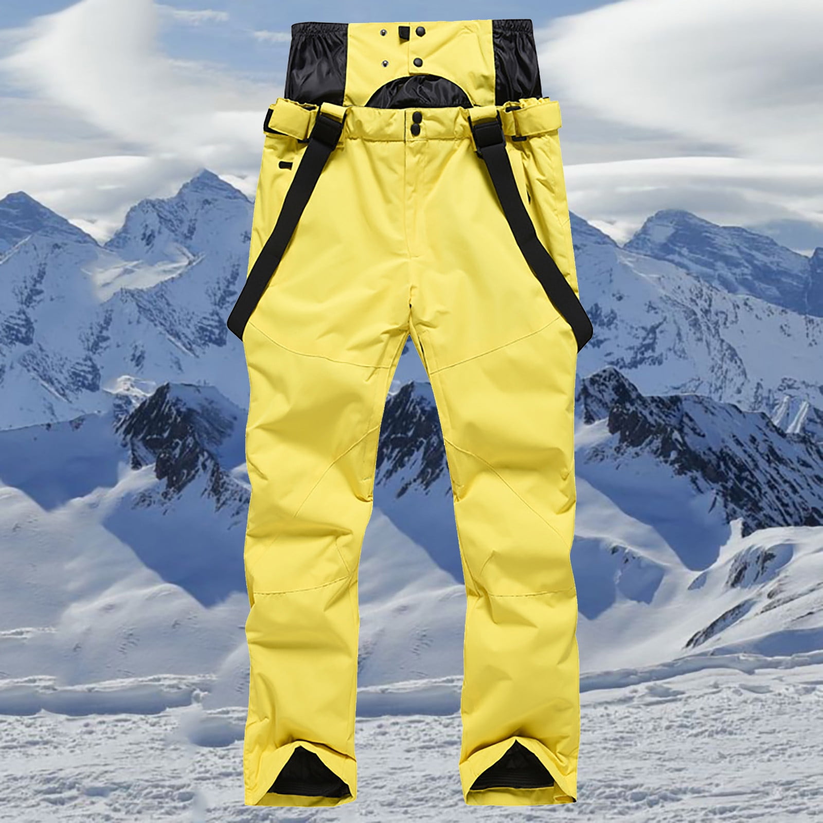 AOOCHASLIY Women Winter Pants Women's and Men's Ski Pants Men's Large Size  Warm Snowboard Double Board Windproof Ski Pants 