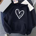 thumbnail image 1 of AOOCHASLIY Women's Blouse Women Winter Hoodie Pullover Tops Long Sleeved Comfortable Print Sweatshirt, 1 of 5