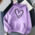 thumbnail image 1 of AOOCHASLIY Women's Blouse Women Winter Hoodie Pullover Tops Long Sleeved Comfortable Print Sweatshirt, 1 of 4