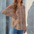 thumbnail image 1 of AOOCHASLIY Women's Blouse Womens Chiffon Long Sleeve Fashion Solid Color Tops, 1 of 5