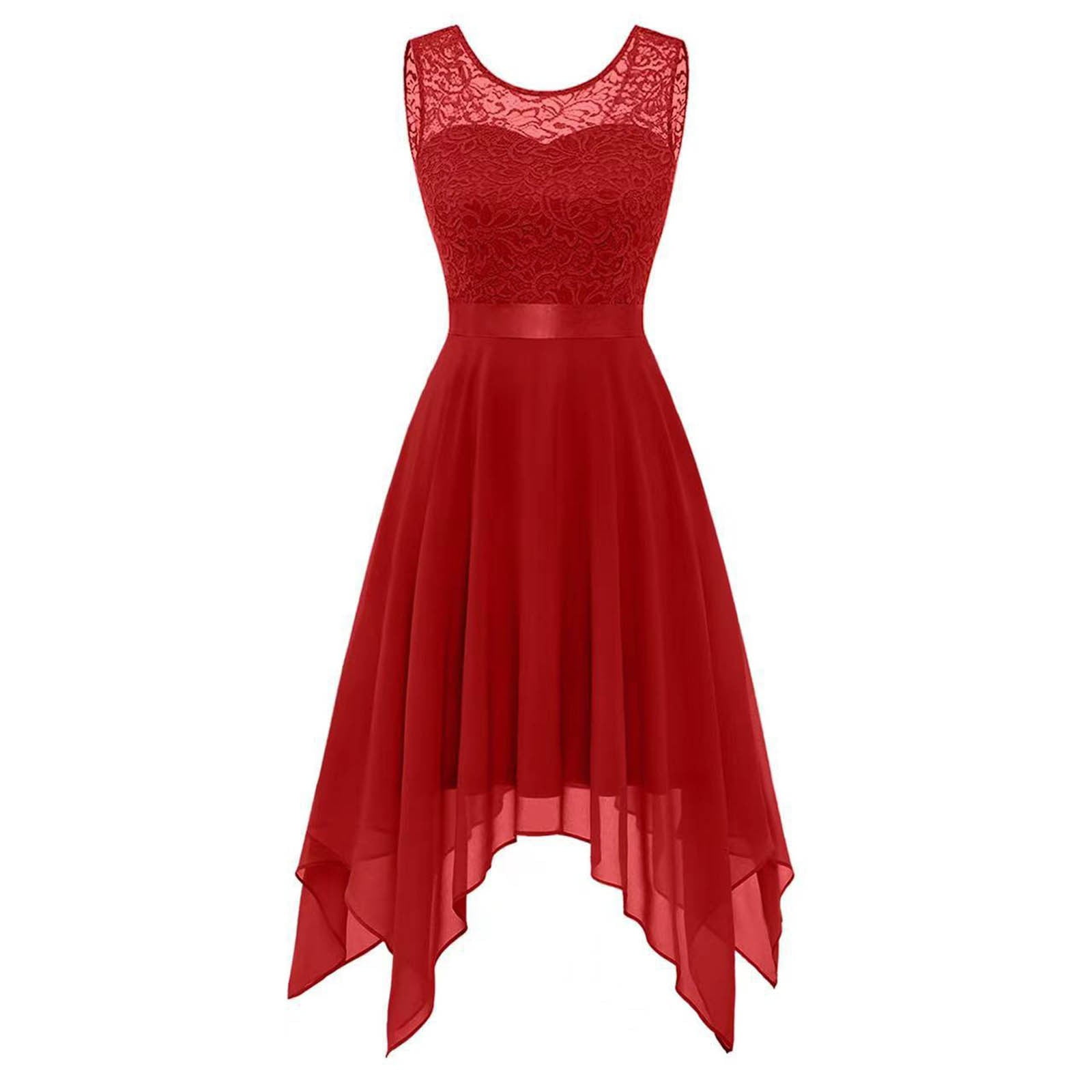 AOOCHASLIY Women's Fashion Plain Short Sleeve Floral Summer Floral Prom  Party Shift Dress - Walmart.com
