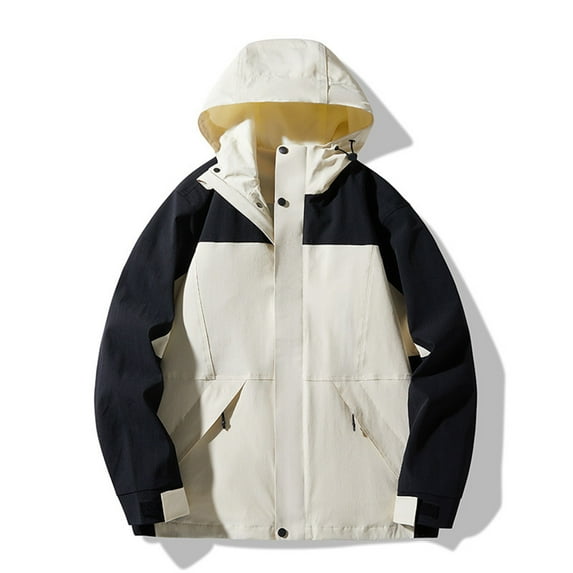 AOOCHASLIY Women's Winter Coat Clearance Mens and Womens Couple Style Jacket Coat Detachable Hatwater Proofing Windproof Outdoor Sprinting Suit