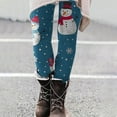 thumbnail image 1 of AOOCHASLIY Womens Christmas Pants Womens Fashion Casual Printed Tight Leggings High Waist Long Pants, 1 of 4