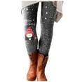 thumbnail image 1 of AOOCHASLIY Womens Pants Spring Clothes Womens Fashion Casual Christmas Printed Tight Leggings High Waist Long Pants, 1 of 6