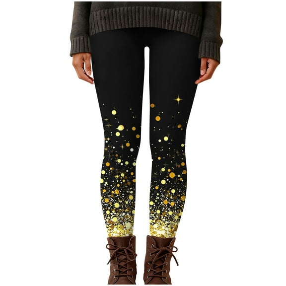 AOOCHASLIY Womens Pants Summer Clothes Womens Fashion Casual Christmas Printed Tight Leggings High Waist Long Pants