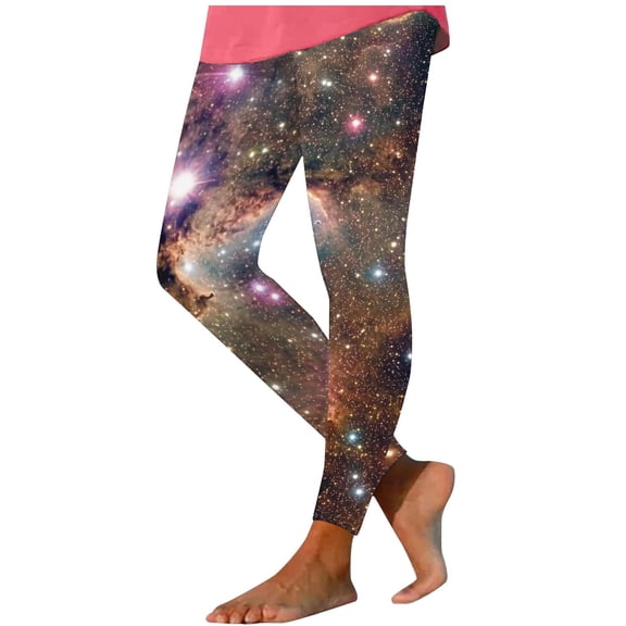 AOOCHASLIY Womens Pants Summer Clothes Womens Fashion Casual Christmas Printed Tight Leggings High Waist Long Pants