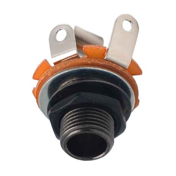 AOOOWER 1/4 Inch Guitar Plug Socket 2 Conductor Mono Mount Jacks Nickel Noise Reduction