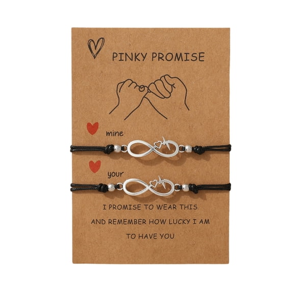 AOOOWER 1 Pair Handmade Bracelet Adjustable Rope Bracelet Friendship Bracelets for Daily