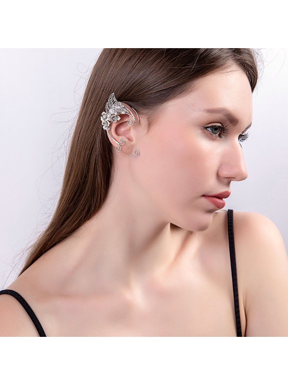 1 Pair Personality Three-dimensional Cold Wind Earrings Irregular Dark Style