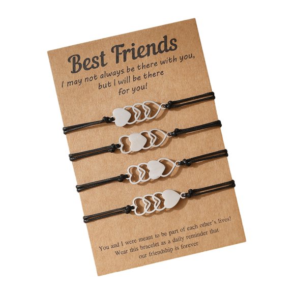 AOOOWER 1 Set Adjustable Handwoven Friendship Bracelets Set Rope Anklets Unisex Jewelry