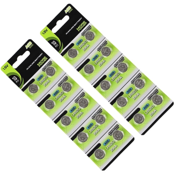 AOOOWER 10/20Pieces AG7/AG8/AG9 1.55V Alkaline Button Batteries Coin Cell Batteries Suitable for LED Flashlights and Pointers