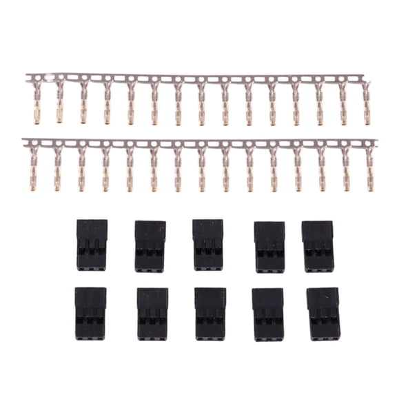 AOOOWER 10 Pair Heat Resistant Servo Connector Servo Plug Female/Male Extension Connector Replacement for Quadcopter Accessories