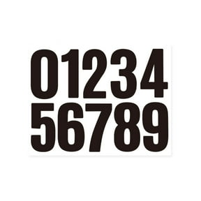 AOOOWER 10 Pcs 4" Large Reflective Address Numbers - Stick for Mailbox, House, Door - Easy to Apply