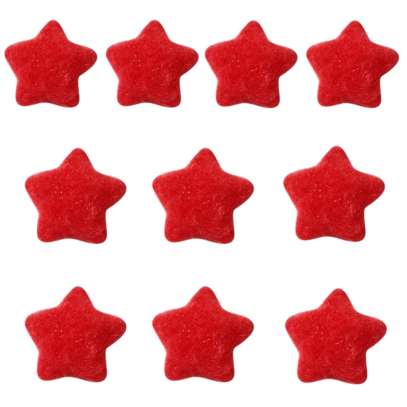 AOOOWER 10 Pcs Star Patches Sew on Patches Plush Star Appliques Craft ...