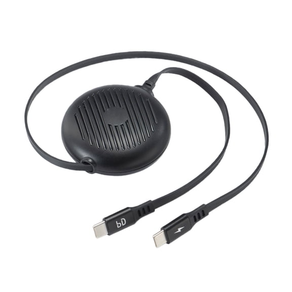 AOOOWER 100W Retractable USB C to USB C Cable Fast Charge Type C Cord Suitable for Tablets Laptops Smartphones & Gaming Consoles