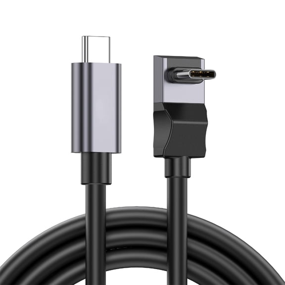 AOOOWER 100W USB C to USB C Cable 90 Degree L Shape 10Gbps Data Sync for Fast Charging and 4K Video Output