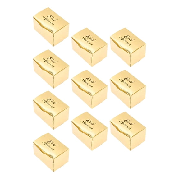 AOOOWER 10PCS Eid Present Boxes Boxes Eid Celebration Box Snack Boxs Cardboard Boxes