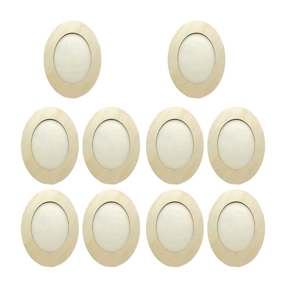 AOOOWER 10Pcs Blank Wood Picture Frame for Picture Display and Decoration