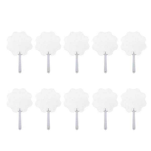 AOOOWER 10Pcs Double Sided Sublimations Hand Fan for Church Functions and Unique Gift