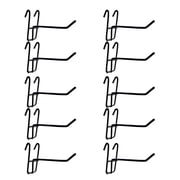 AOOOWER 10Pcs Net Panel Hooks Reusable Mesh Panel Hangers Metal Wear-Resistant Storage Hook Removable Jewelry Display Stand