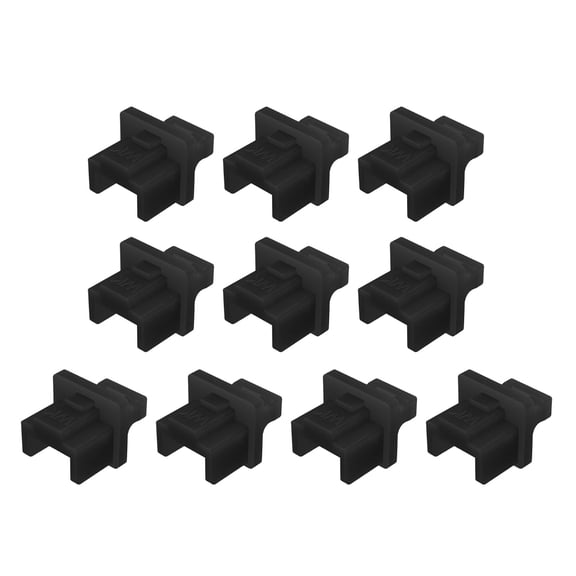 AOOOWER 10Pcs RJ45 Port Protectors Dust Dirt Blanking Patching Panel Routers Networking Protectors Cover for Ethernet Routers