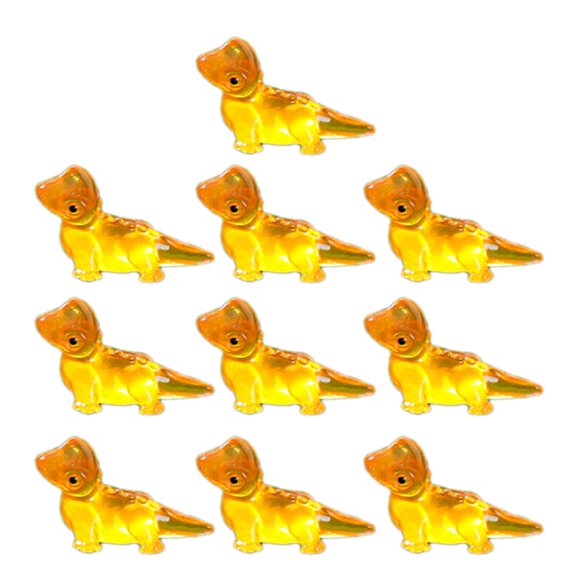 AOOOWER 10Pcs Resins Miniatures Lizards Glowing in Dark Garden Decorations Figurines