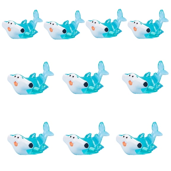 AOOOWER 10Pieces Ocean Themed Resins Figures for Kids Room and Office Decoration