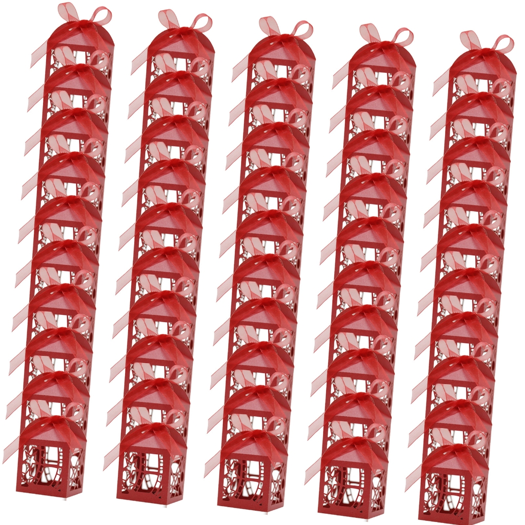 AOOOWER 10pcs Decorative Candy Container with Ribbon Wedding Candies ...