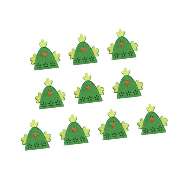 AOOOWER 10pcs Holiday Themed Eggs Wraps Covers Features Lovely Chick Pattern Lovely