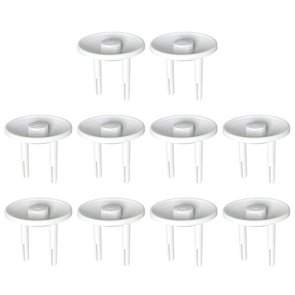 AOOOWER 10xSecure Plug Cover for Toddler ABS Construction European Outlet Safety Guard