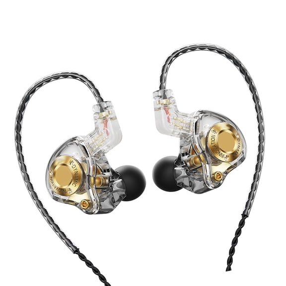 AOOOWER 11mm Dynamic Driver In Ear Earphones With Detachable Cable Bass Boost Sound