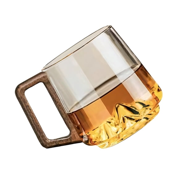 AOOOWER 15Oz Clear Glass Mugs Perfect For Espressos Whiskeys And Cocktails