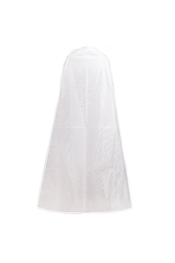 160cm Organdy Semi Transparent Wedding A-Line Dress Dustproof Cover Bride Gown S