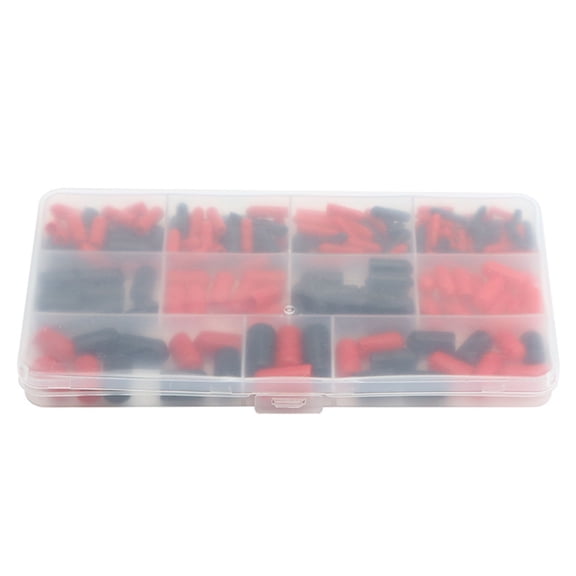 AOOOWER 160pcs Insulated Rubber End Caps Set Versatile Electrical Insulation Sleeve set 9 Size for Wire Pipe & Cable Protections