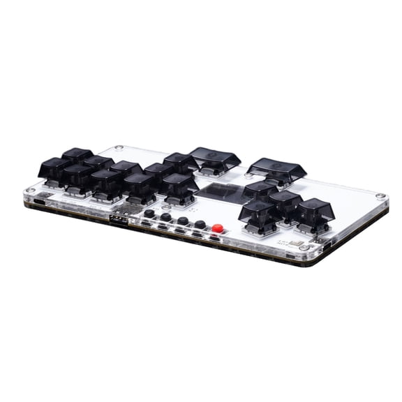 AOOOWER 16Keys Gaming Keypad All Button Leverless Controller Arcade Stick for PC