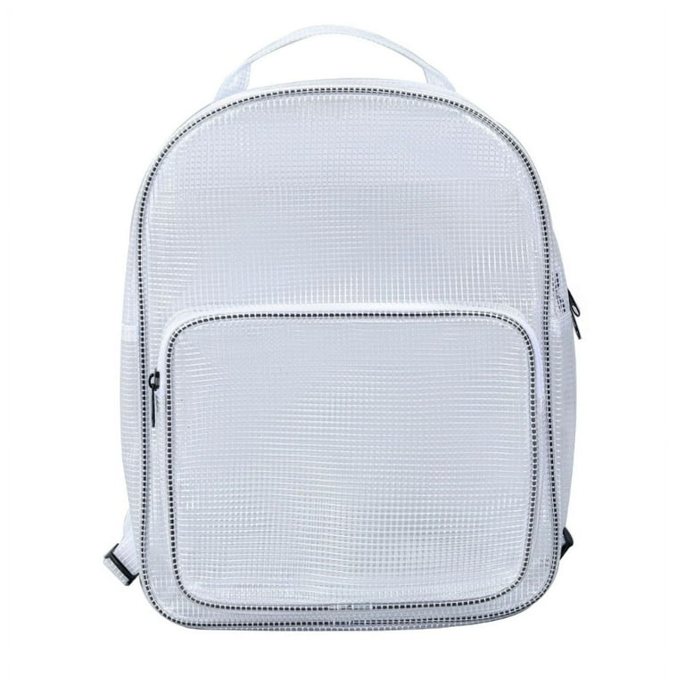 AOOOWER 17inch Anti-static Clear PVC Backpack Cleanroom Engineer Tool Bag  Full Cover PVC Clear Backpack for Put Laptop Tool