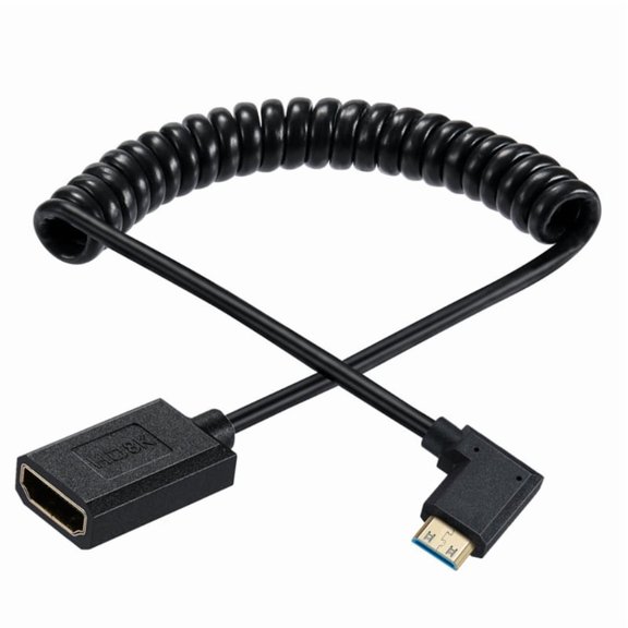 AOOOWER 2.1 Version Mini Video Camera Spring Coiled Cable Adapter 8k60hz 4k120hz