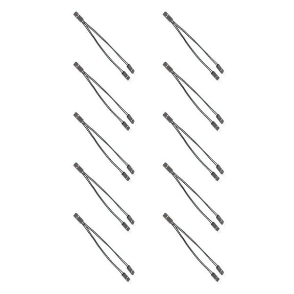 AOOOWER 2.54mm Duponts 2Pin Female to Male Y Jumpers Splitter Wire for Microcontroller