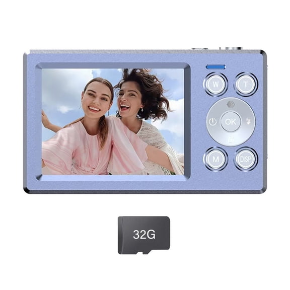 AOOOWER 2.8+1.4Inch Double Screen Camera 5000W Pixel Video Shock Proof Body Portable For Campus Travel
