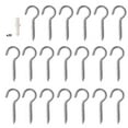 thumbnail image 1 of AOOOWER 20 Pcs Ceiling Screw Hooks M3/M4/M5 Screw-in Hanger Stainless Steel Eye Screws, 1 of 8